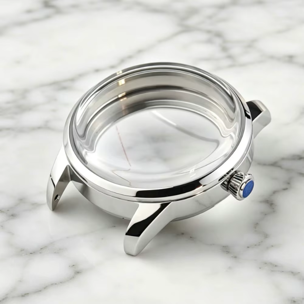 Boîtier de montre Presage 40 mm en argent et or rose, compatible avec les mouvements automatiques NH