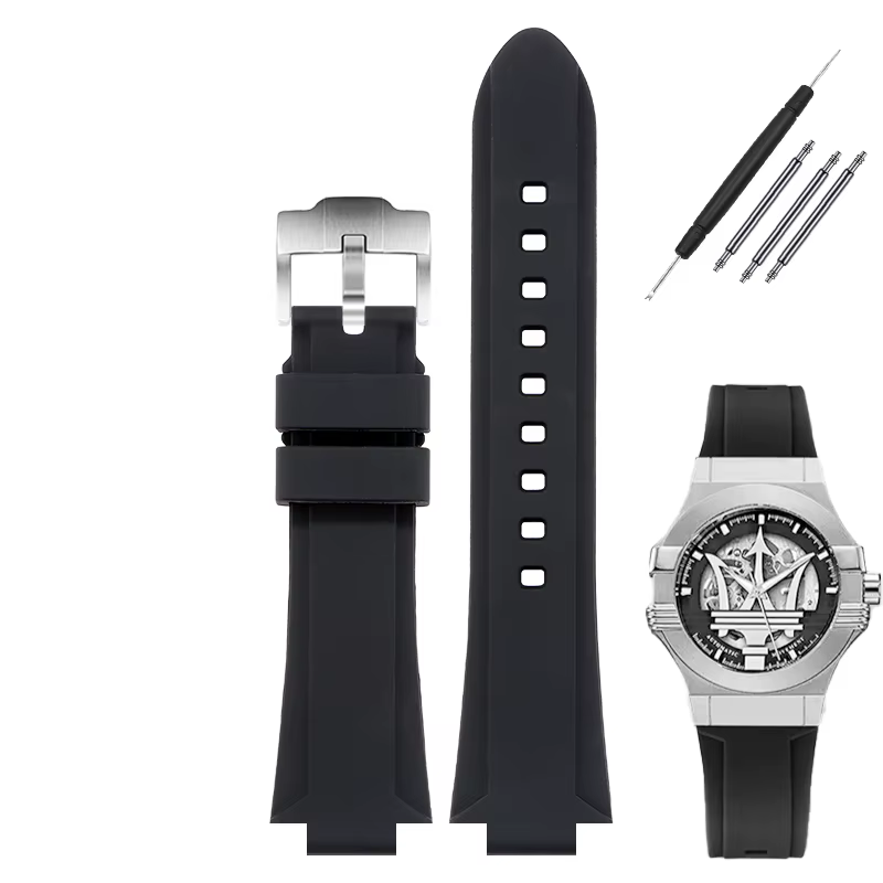 pour montre Trident Maserati R 8821108039 R R 8821108038 /8035/8025 bracelet de sport convexe modi