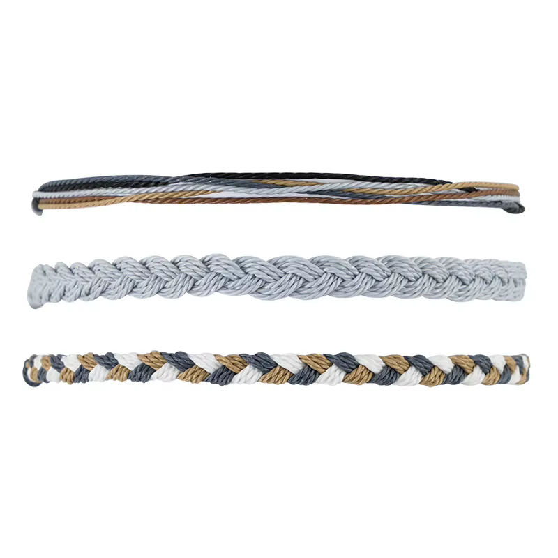 Bracelet d'amitié en macramé fait à la main, tissage bohème tressé, tendance, Vintage, pour Couple,