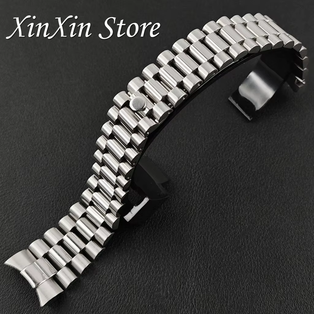 Bracelet de montre de haute qualité en acier inoxydable massif 904L brossé et poli, type Oyster, Jub