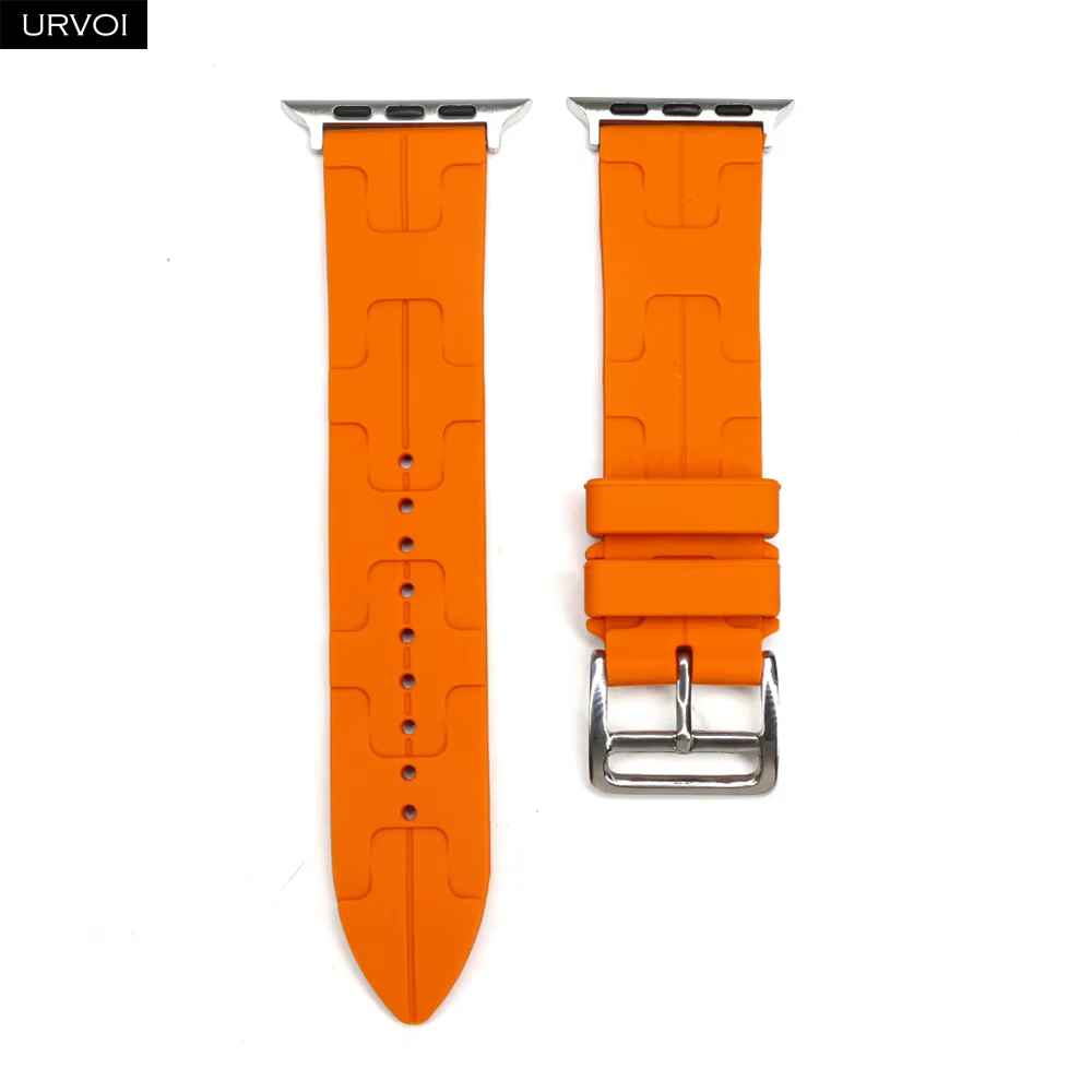 Bracelet Kilim URVOI pour Apple Watch série 11 10 9 8 7 SE3, motif en caoutchouc, bracelet de sport