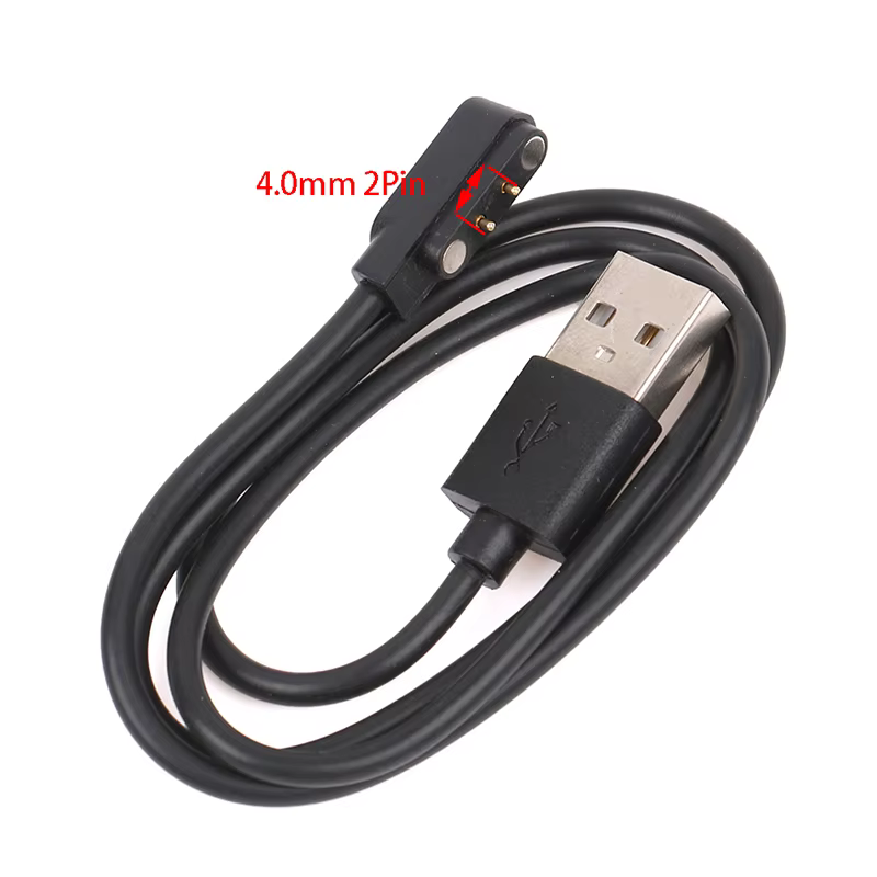 Cordon de chargeur de montre intelligente universel câble de charge magnétique 2 broches 4 broches c