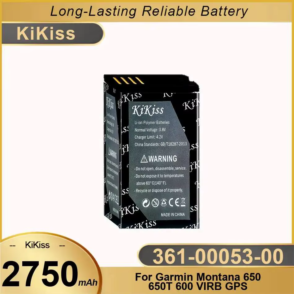 Batterie GPS haute capacité 361-00053-00 légère 2750mAh pour Garmin Montana 650 650T 600 Virb