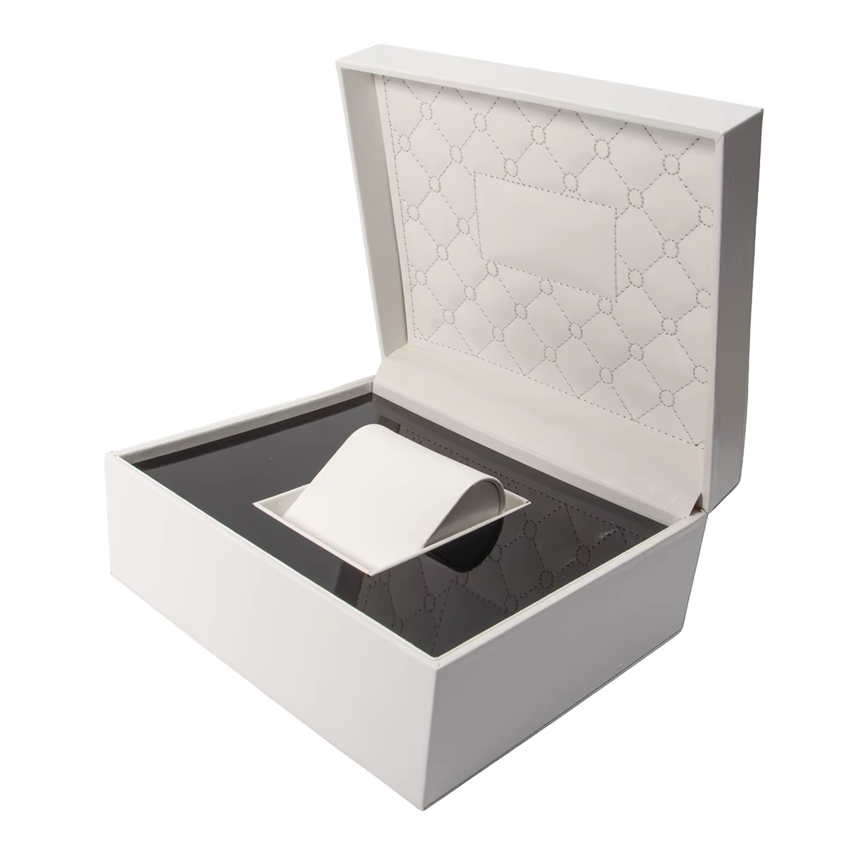 Boîte à montre de luxe en cuir PU, carrée, 1 emplacement, organisateur de bijoux, présentoir pour br