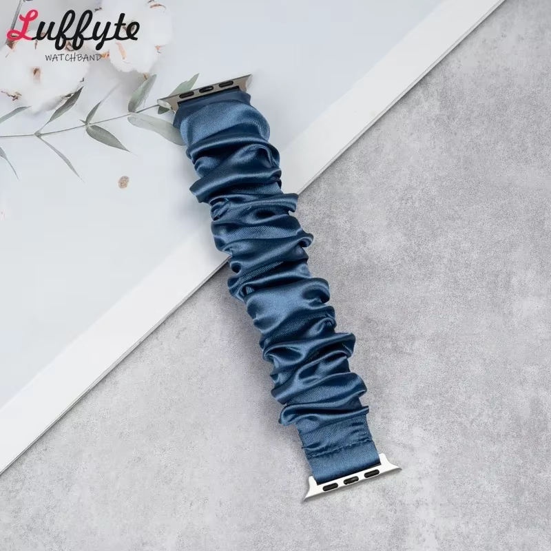 Bracelet femme pour Apple Watch 1-11 Ultra SE 3 2 1 élastique Scrunchie Bracelets pour Iwatch 38-49m