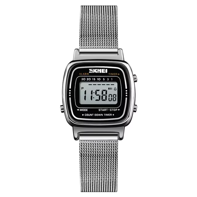 SKMEI 1901 luxe femmes montres petit cadran numérique Chrono calendrier Montre étanche dames Montre-