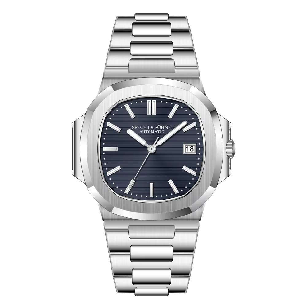 Specht Sohne – montre mécanique automatique pour hommes, cristal saphir, acier inoxydable, étanche 5