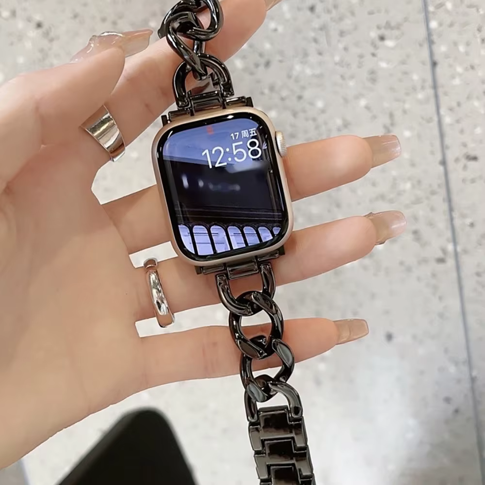 Bracelet en métal de Style chaîne pour bracelet de montre Apple Ultra 3 49mm, iWatch série 11 10 9 8