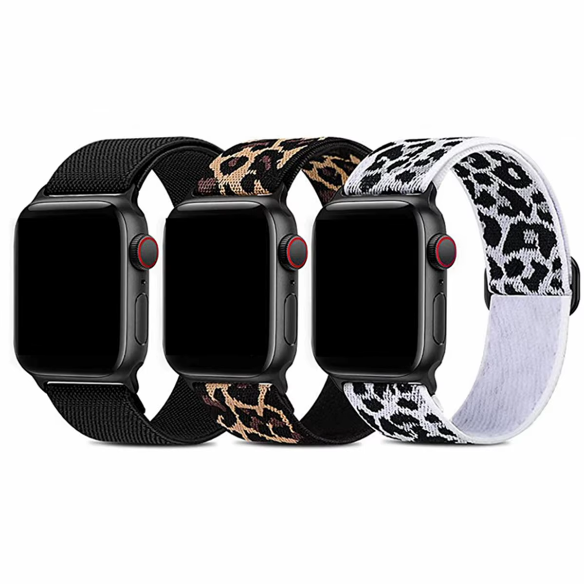 Lot de 3 bracelets élastiques pour Apple Watch, pour femmes, 40mm 38mm 44mm 42mm 41mm 45mm, pour iWa
