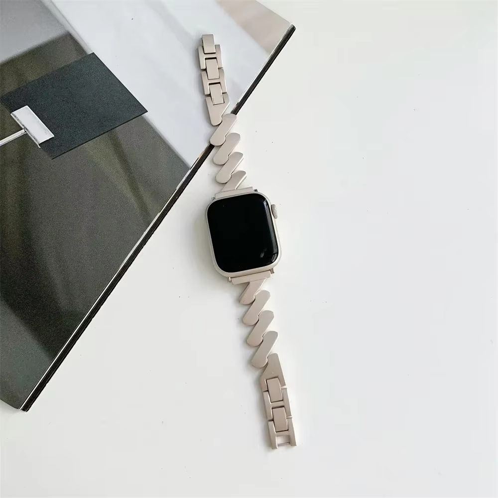 Bracelet chaîne pour Apple Watch, 8 49mm 45mm 42mm 44mm, pour femme, pour Iwatch série 7 6 se 5 4 3