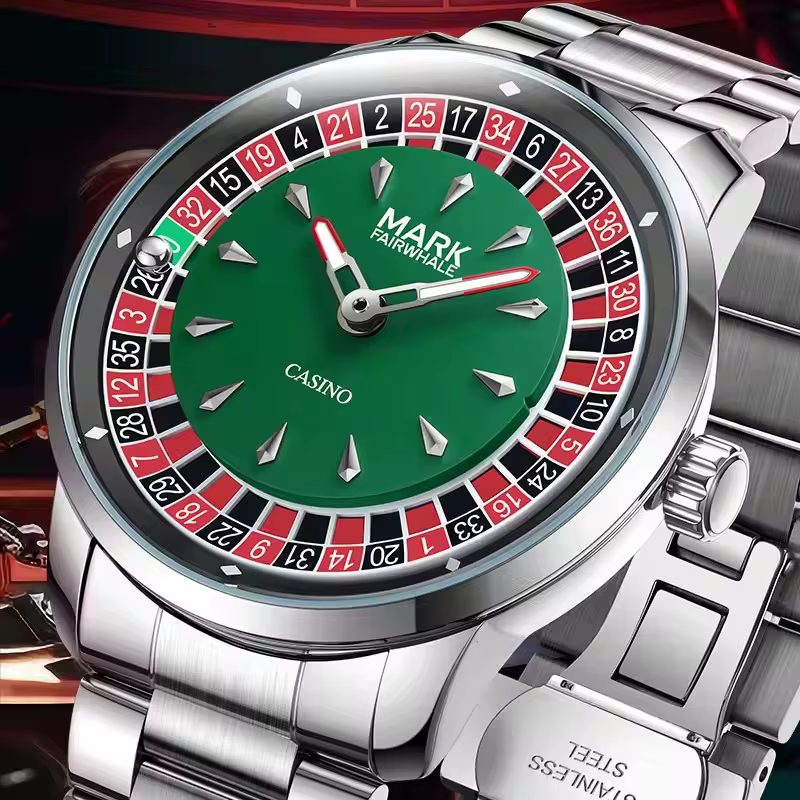 Mark Fairwhale 5031 nouvelle montre à Quartz pour hommes de marque supérieure cadran numérique rotat