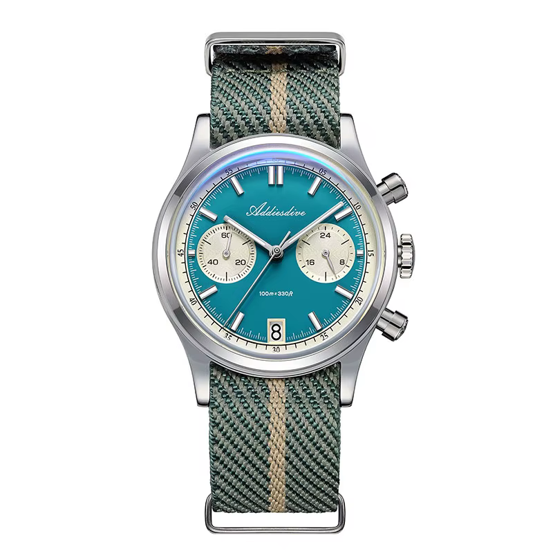 ADDIESDIVE offre spéciale AD2095 montre chronographe homme BGW9 Super lumineux 10Bar étanche VK64 mo