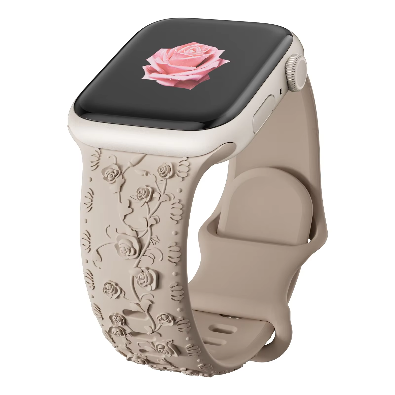 Bracelets gravés en Rose pour Bracelet de montre Apple Ultra2 49mm 45/44mm 38/40/41mm, pour iWatch s