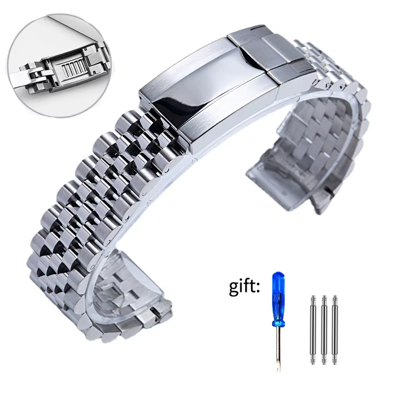 Jubilee 904L Bracelet de montre pour Rolex Sub GMT Yacht Daytona Bracelet de montre Bracelet de luxe