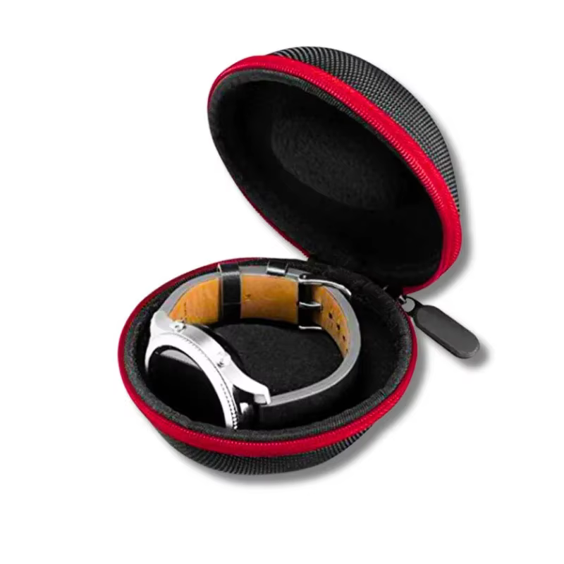 Étui de voyage 1 pièce, boîte de rangement Portable pour montre unique, résistant aux chocs et aux c