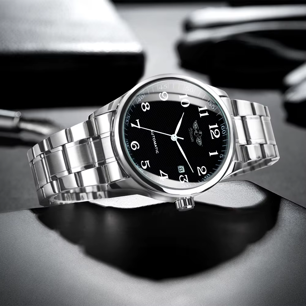 WINNER – montre d'affaires pour hommes, classique, rétro, automatique, mécanique, marque de luxe, br