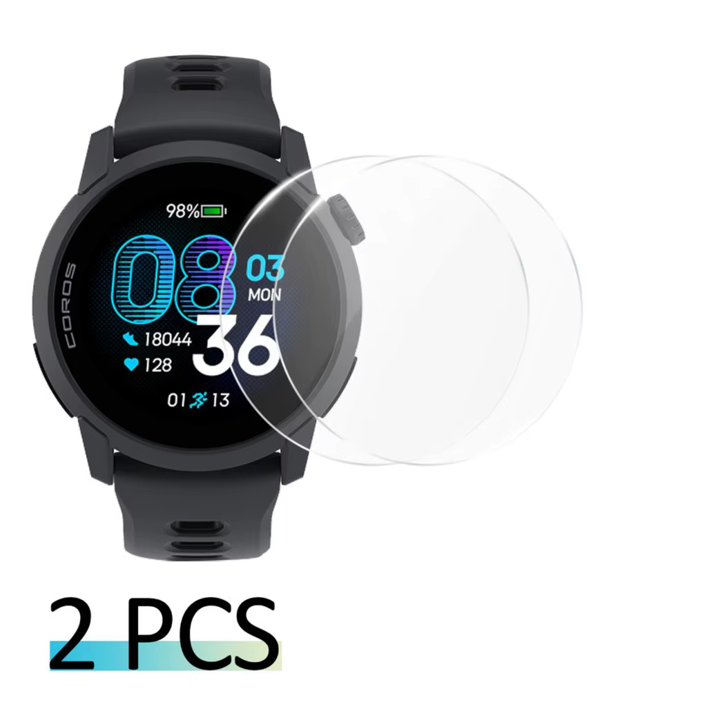 Verre transparent HD 2.5D pour montre intelligente Coros Pace 2 4 3 PRO, protecteur d'écran en verre