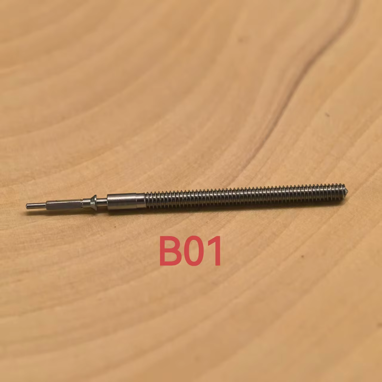 Accessoires de montre : Tige de mouvement B01 en acier inoxydable, robuste et durable, filetage 1.2