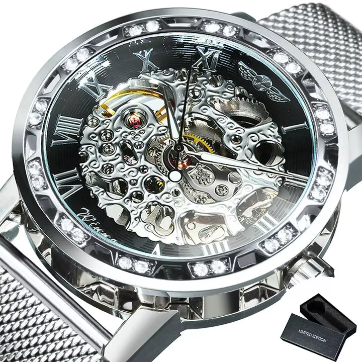 WINNER – montre classique rétro pour hommes, marque de luxe, squelette glacé, remontage manuel, méca