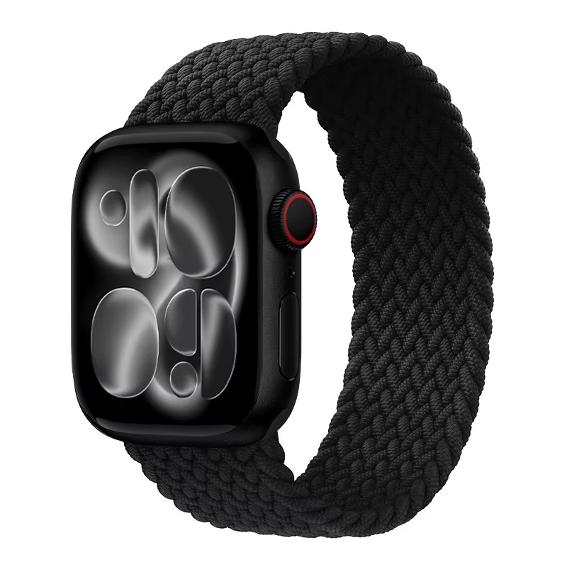 Boucle Solo tressée pour bracelet de montre Apple série 11 10 9 7 8 SE 6 Ultra 3 49mm 46mm 42mm 44mm