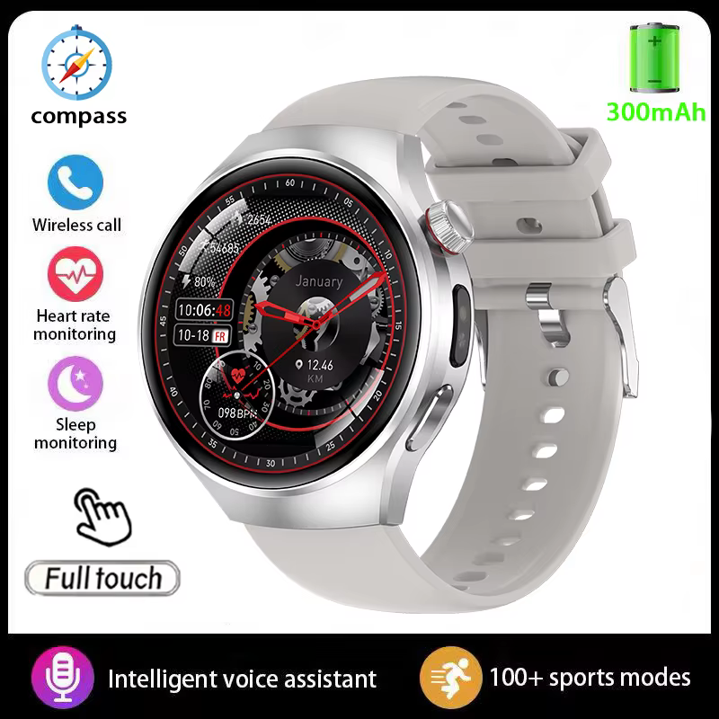 Nouvelle montre connectée Bluetooth 5.0 pour homme, GPS, suivi sportif, fréquence cardiaque, surveil