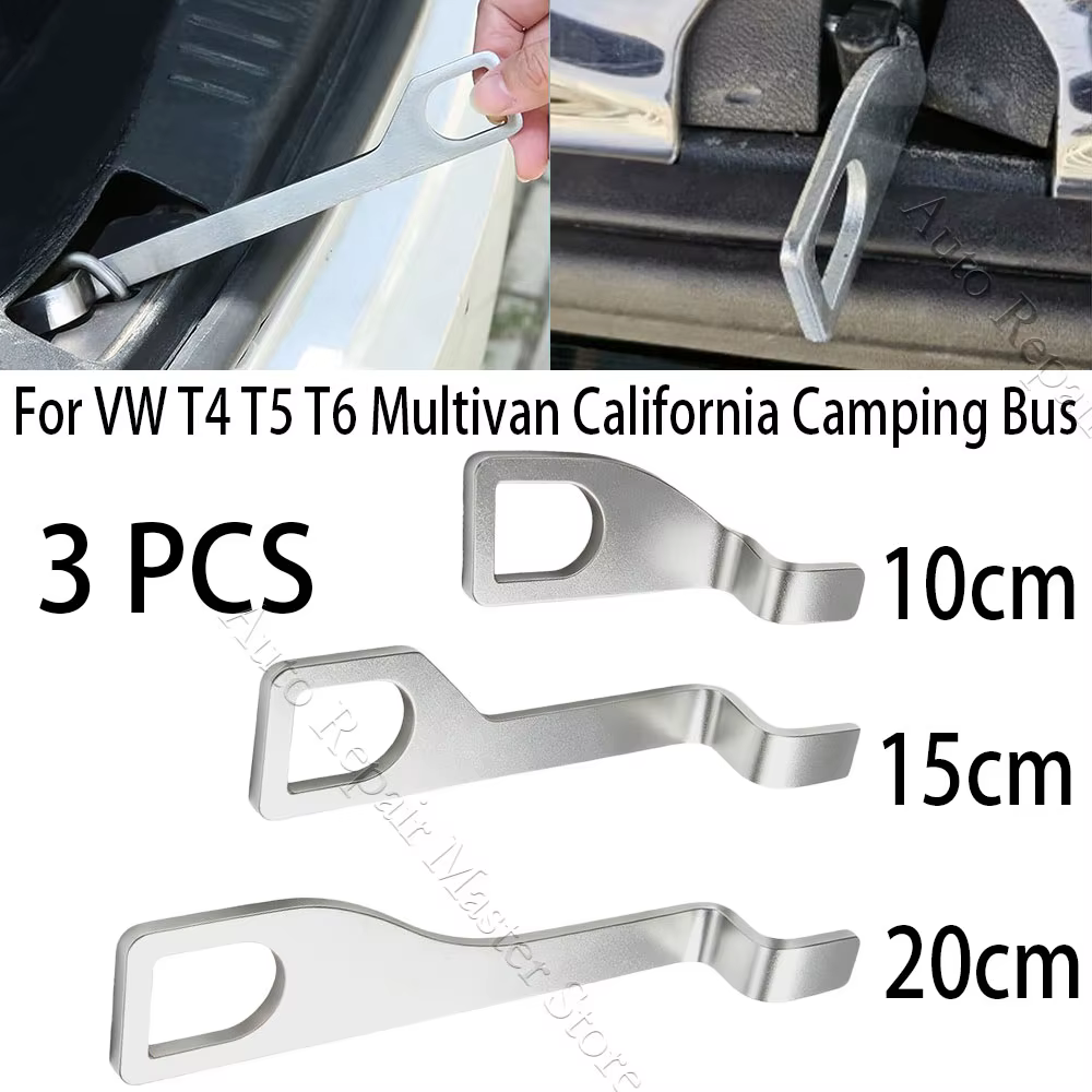 Accessoires de support de hayon de voiture 10 15 20cm, 3 crochets de ventilation arrière en acier in