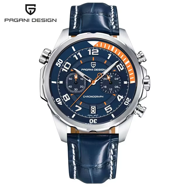 Montre pour homme PAGANI DESIGN, mouvement japonais VK64, montre à quartz de marque haut de gamme, c