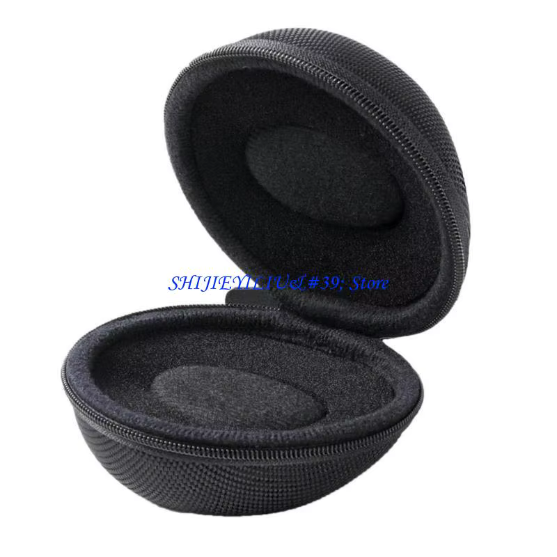E21F boîte montre unique avec fermeture éclair pour le rangement montre, étui rond support montre Po