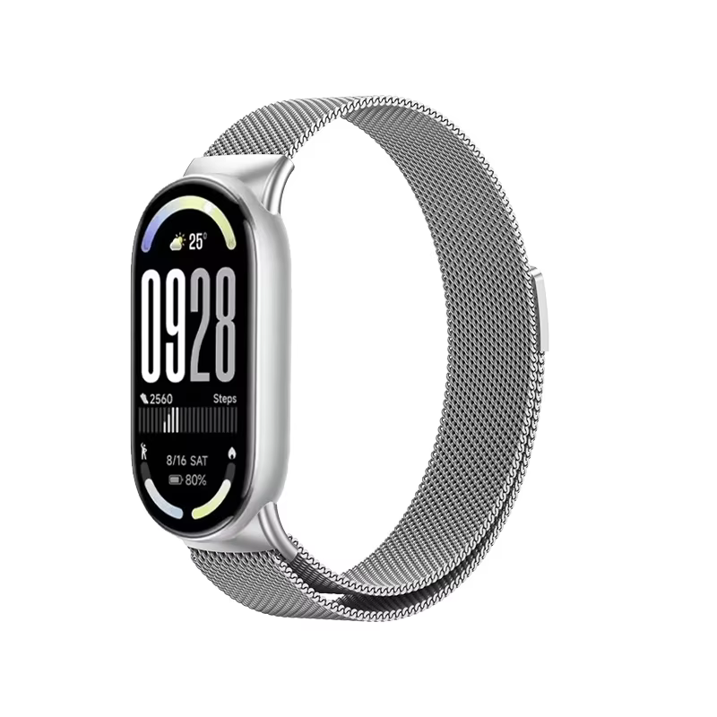 Bracelet Milanese Loop pour Xiaomi Mi Band 10 9 8, bracelet magnétique en métal remplaçable pour Mi
