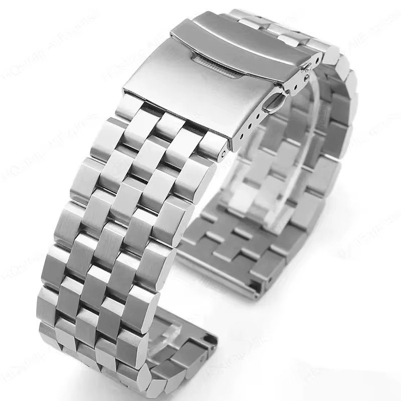 Bracelet en acier inoxydable massif, 20mm 22mm 24mm, Bracelet de remplacement pour montre intelligen