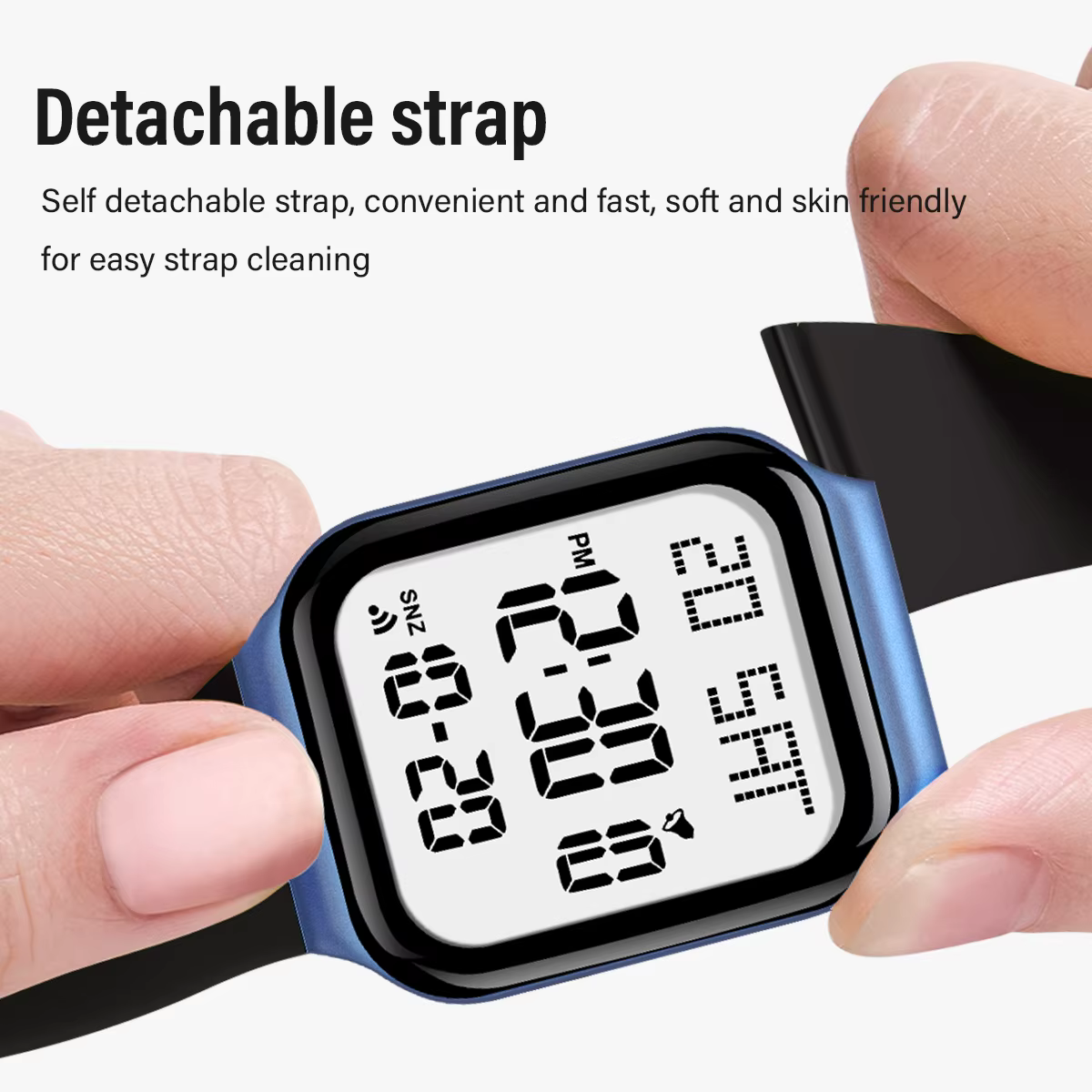 Montre d'étudiant mode montre de sport décontractée LED lumineux étanche affichage numérique montre 