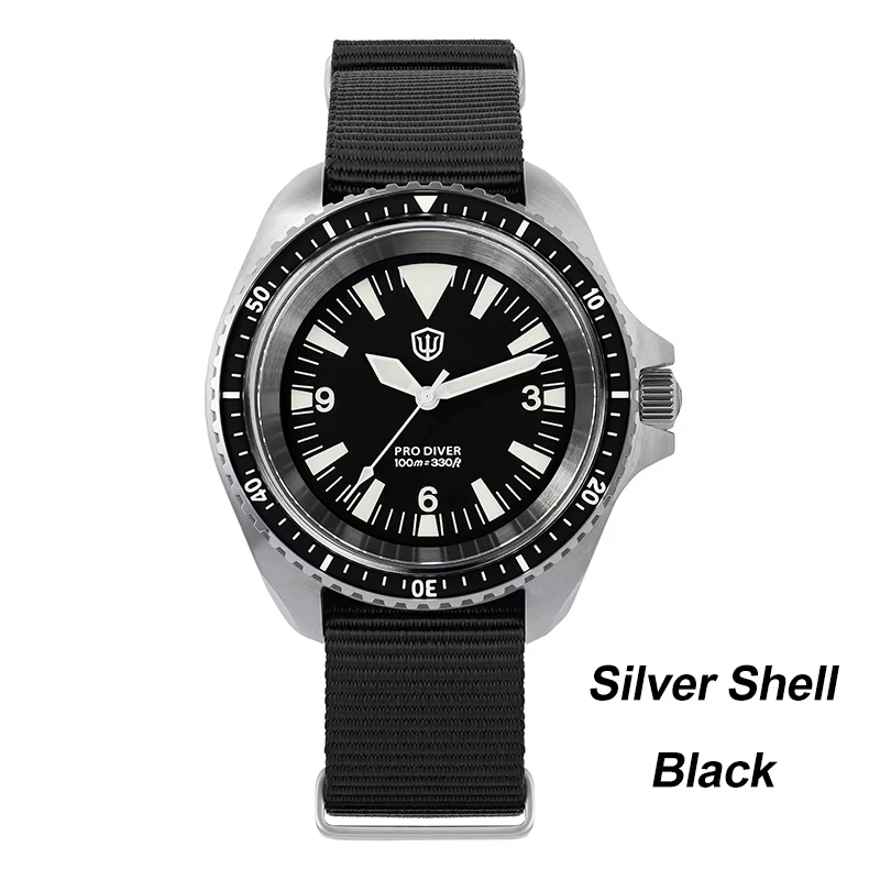 Watchdives WD1980 V3 montre Vintage VH31 mouvement à Quartz montres en acier inoxydable saphir lumin