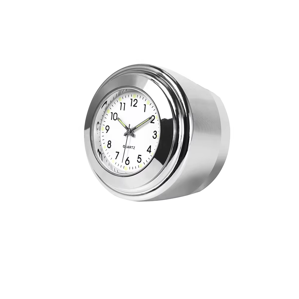 Montre à quartz étanche Shoous pour guidon de moto, cadran de montage de vélo, horloge pour Harley,