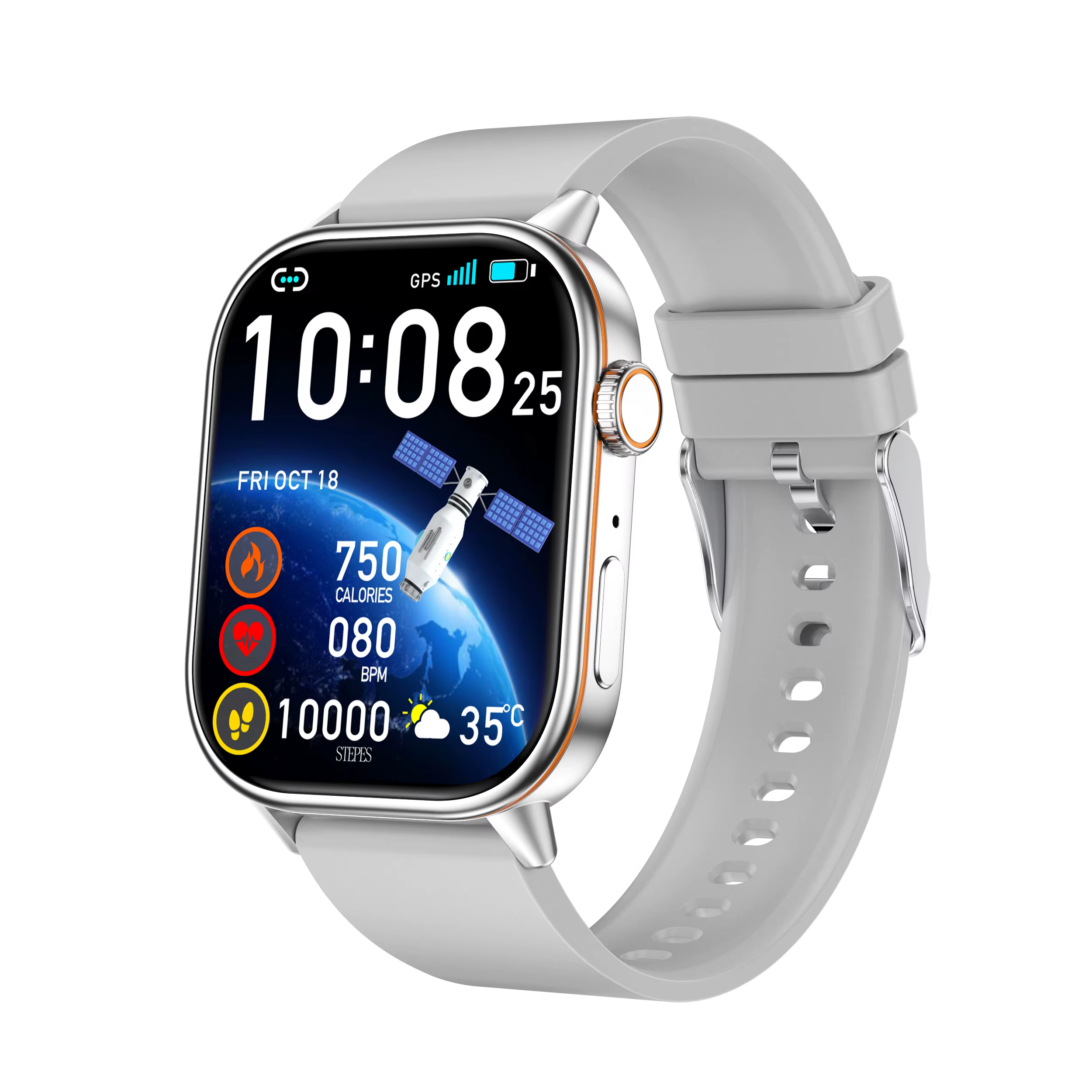 Nouveau Ciberer QX17 GPS montre intelligente Ultra-grand 2.01 ''affichage GPS et Multi GNSS santé et