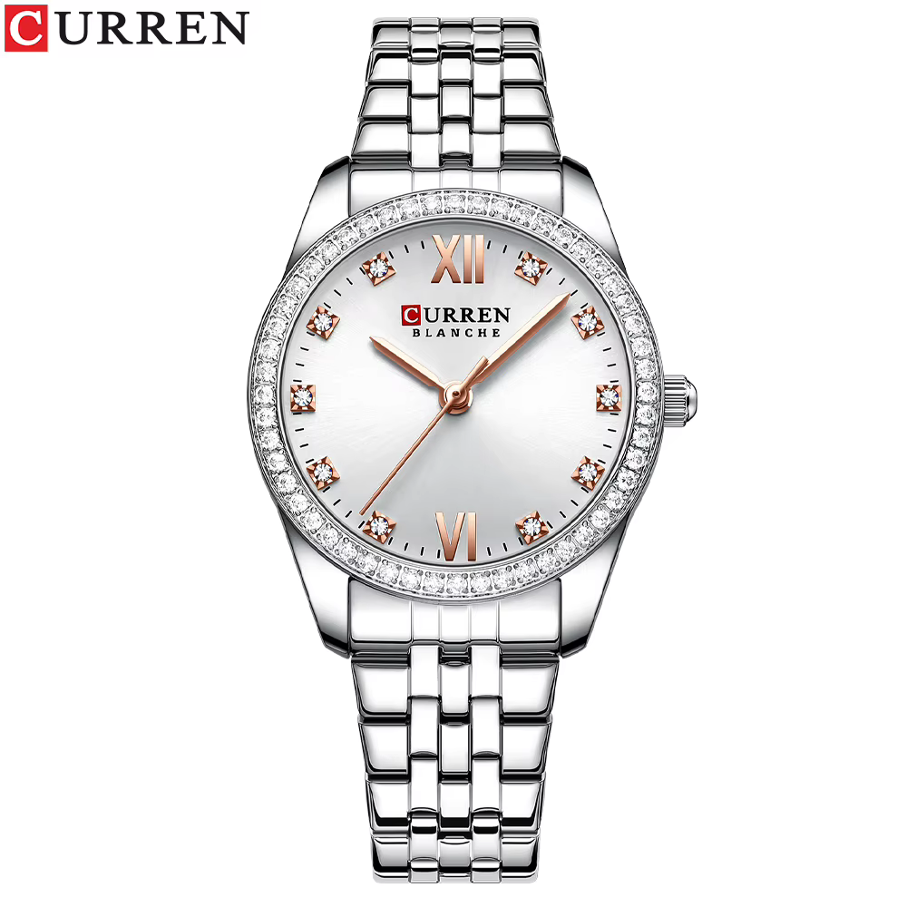 Istro REN-Montres provoqué pour femmes, acier inoxydable, horloge à bande, cadran biscuits, montres-