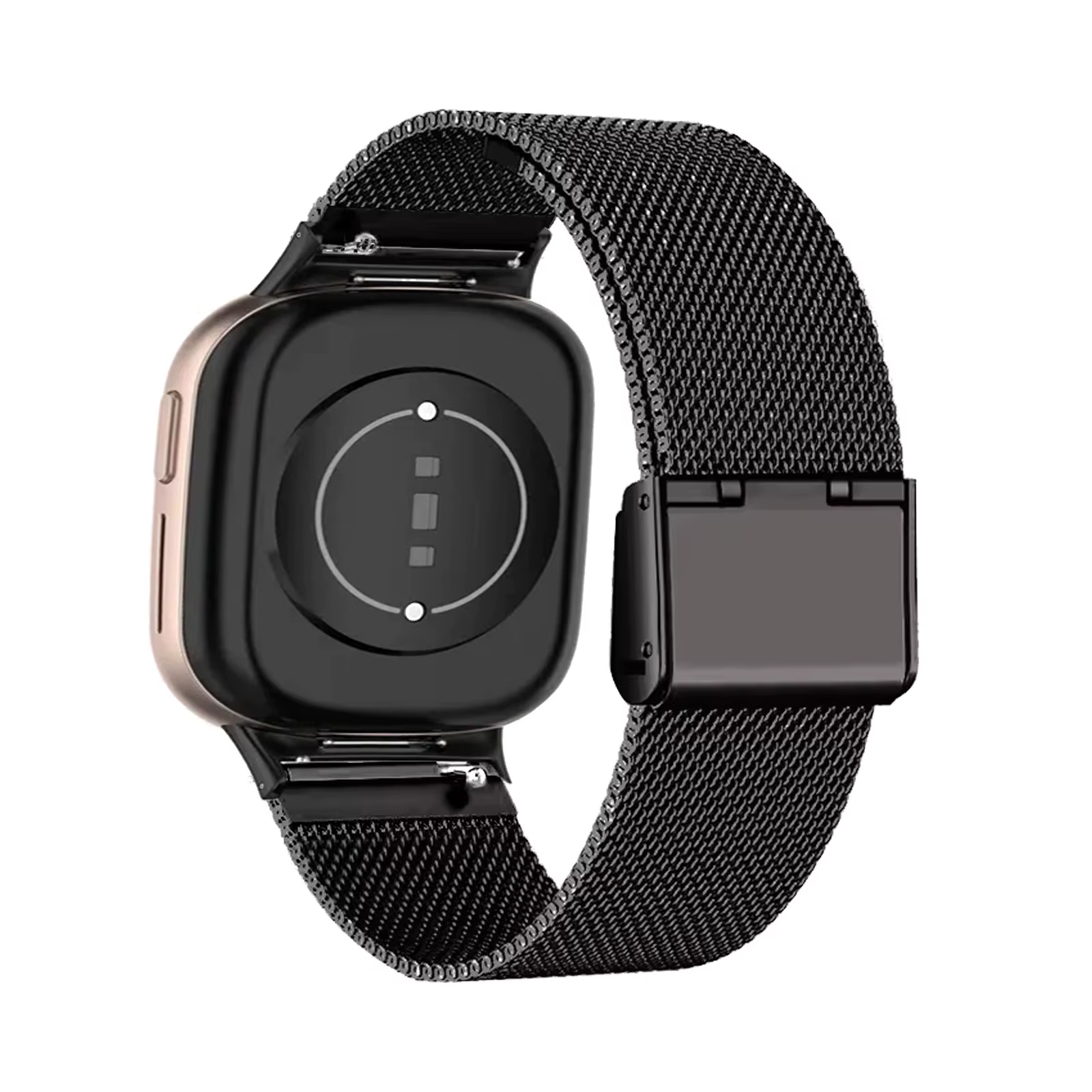 Bandes métalliques pour Honor Watch 4, bracelet respirant en maille d'acier inoxydable
