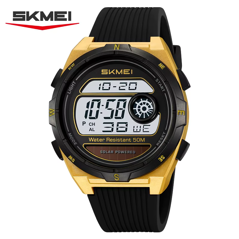 Montre numérique électronique solaire SKMEI 2436, étanche, multifonctionnelle, pour hommes, montre d