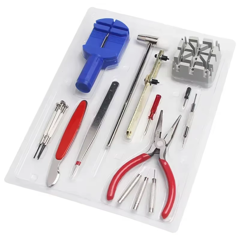 Kits d'outils de réparation de montre, horloger, dissolvant de boîtier, ensembles de barres d'ouvert