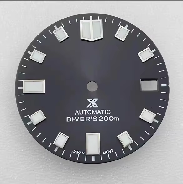 Cadran NH35 28.5mm, cadran de montre de plongée original, cadran NH36 vert lumineux, cadran S pour S