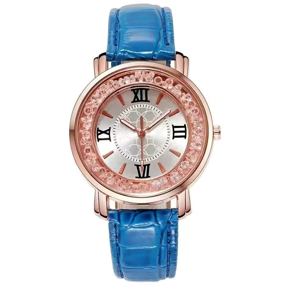 Nouveau produit tendance avec 12 signes du zodiaque incrustés de diamants, montre pour lycéennes, ve