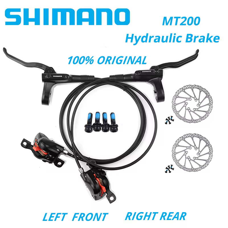 Original Shimano MT200 vtt VTT frein à disque hydraulique gauche avant droite arrière 145CM Rotor RT
