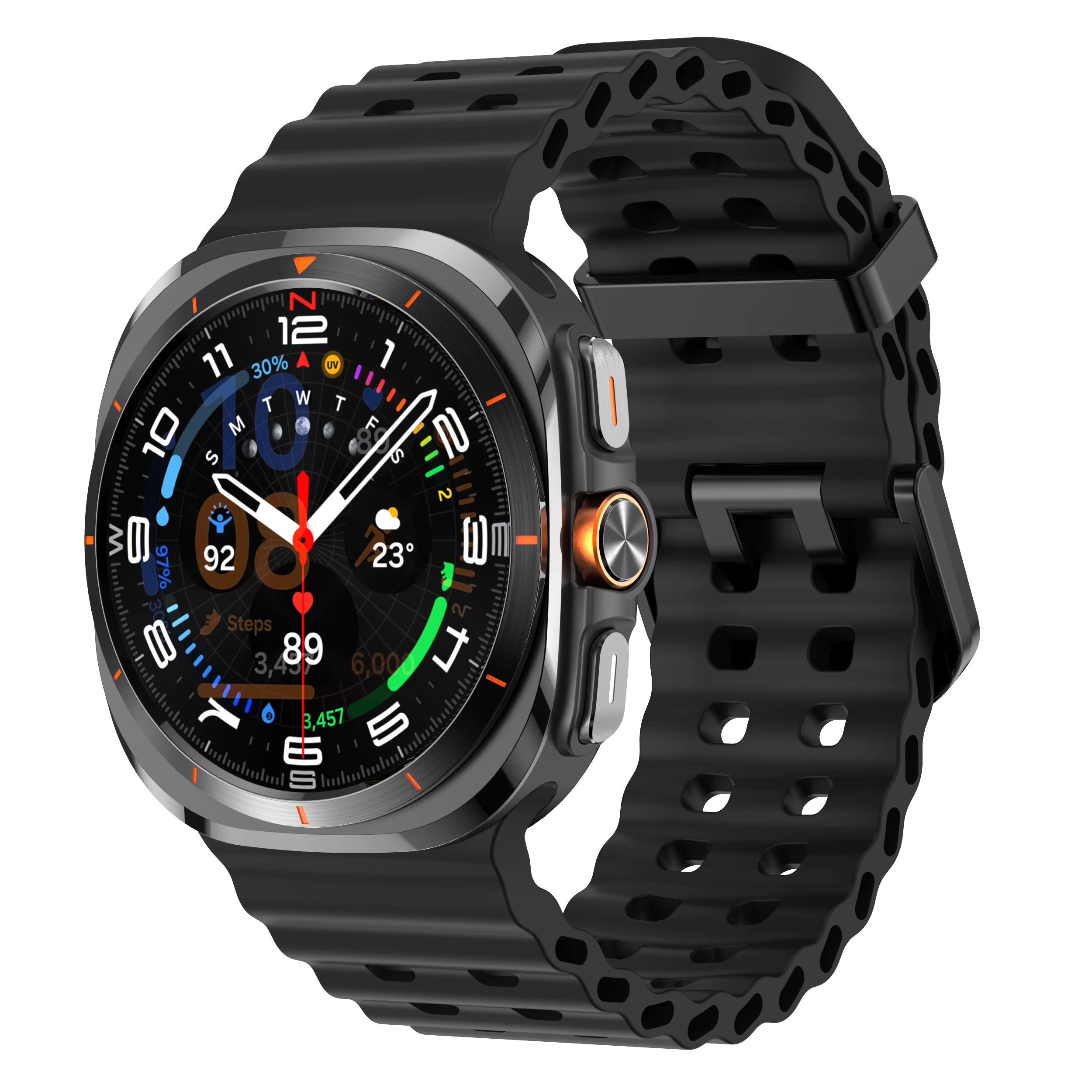 Bracelet de montre pour Samsung Galaxy Watch 7 8 Ultra Bracelet de remplacement Bracelet en caoutcho