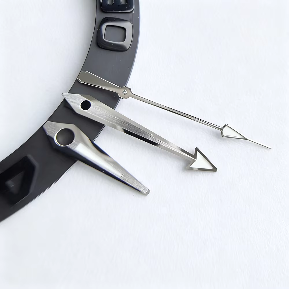 Aiguilles de montre en forme de flèche, 9.25x14x15.7mm, pour Seiko Seamaster Aqua Terra NH35/36/4R/6