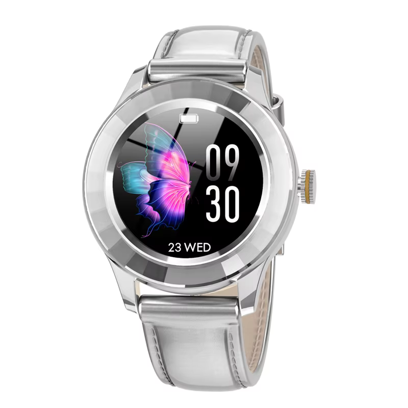 MISIRUN montre intelligente entièrement tactile écran rond montre femme IP67 étanche fréquence cardi
