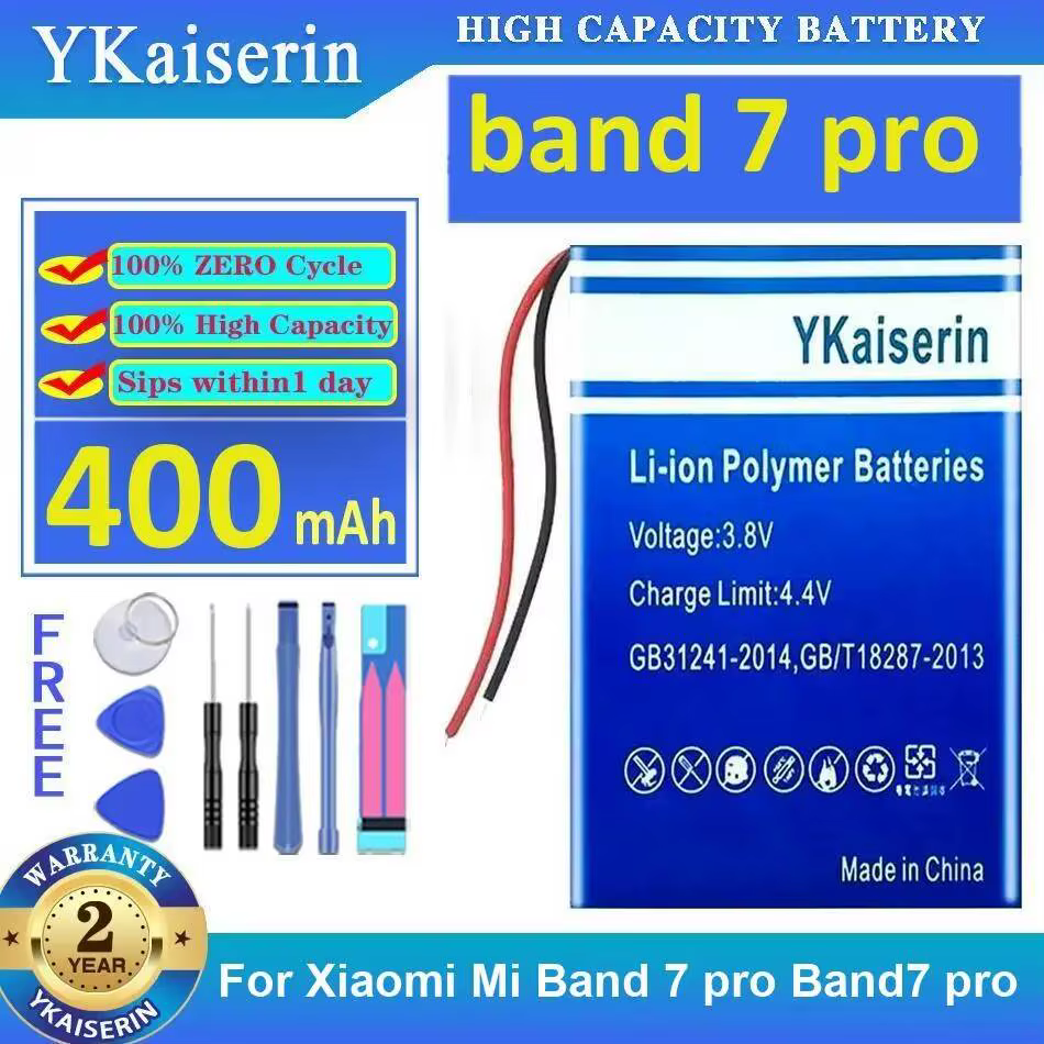 Batterie pour Xiaomi MI Band 7 Pro Band7 Pro Watch 400mah Longue Durée
