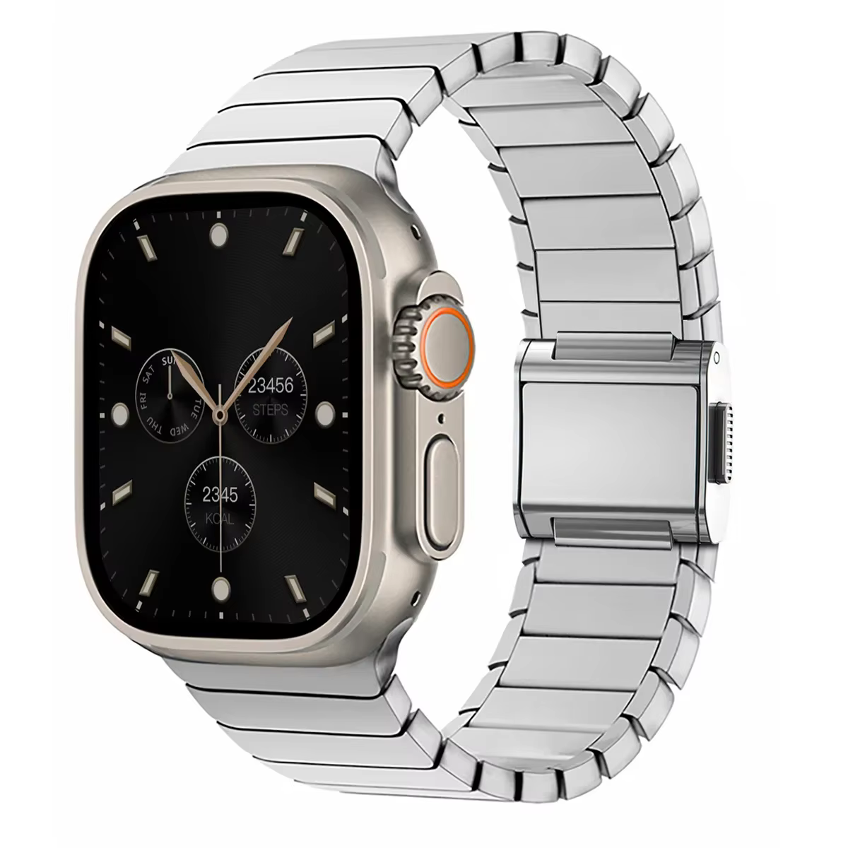 Bracelet en titane pour hommes, pour Apple Watch Ultra 3/2/1 49mm 11 10 46mm, boucle magnétique pour