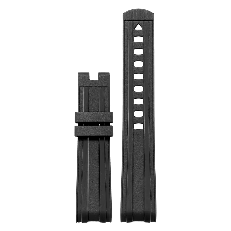 Bracelet en caoutchouc de silicone à extrémité incurvée d'origine pour montre pour hommes Omega Seam
