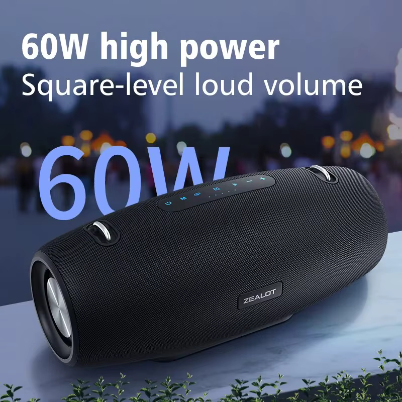 ZEALOT-S67 60W haut-parleur Bluetooth Portable haut-parleur de fête en plein air grand haut-parleur 
