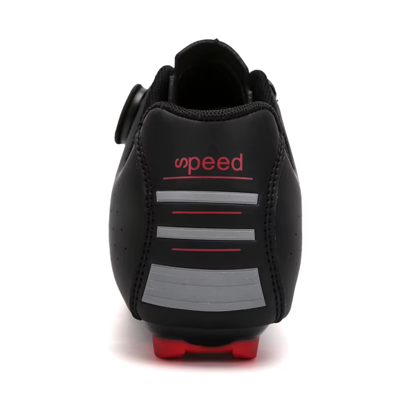 Chaussures de cyclisme professionnelles semelle extérieure en caoutchouc bouton boucle chaussures vt