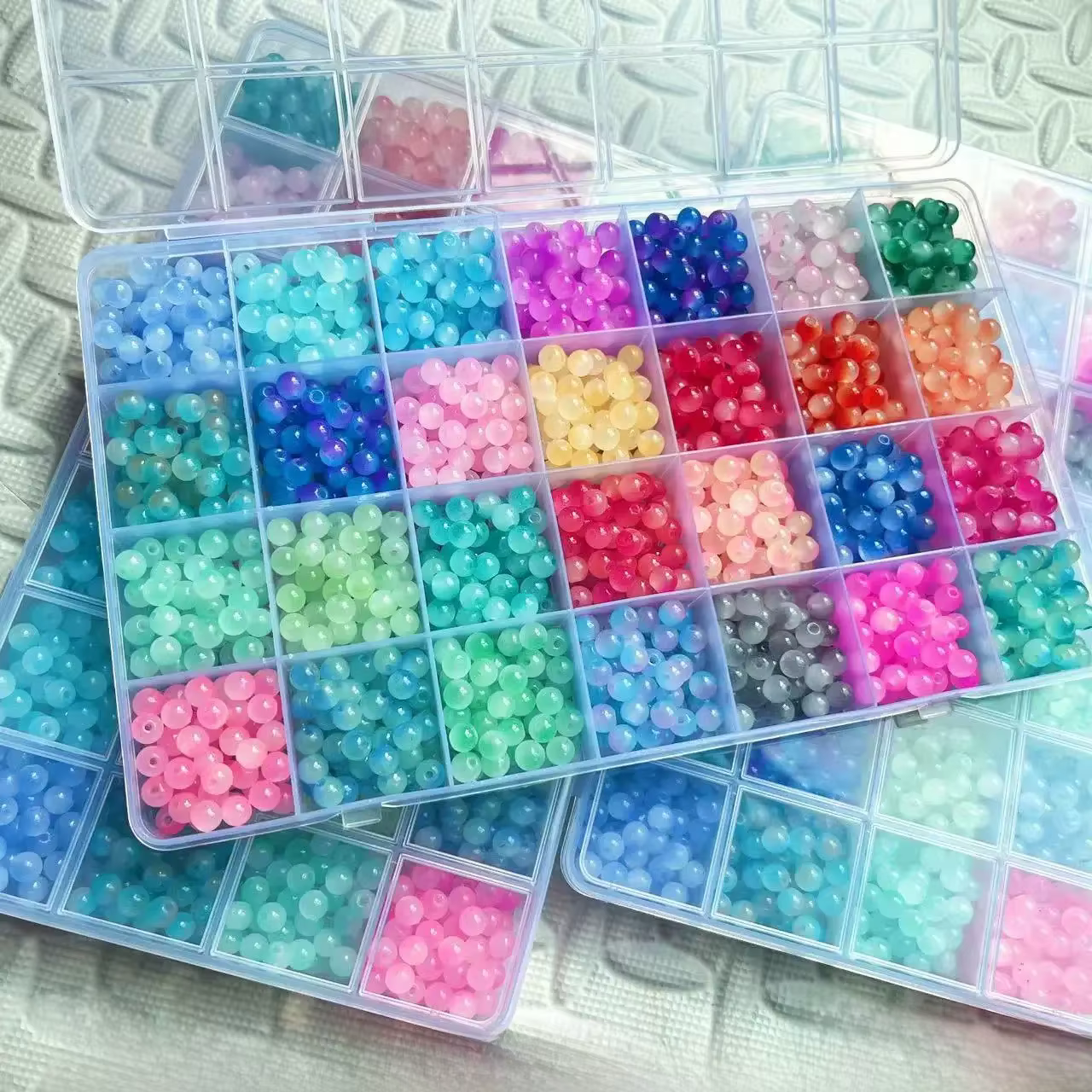 Kit de perles pour bracelet fait main pour enfants, perles en vrac pour collier, fabrication de bijo